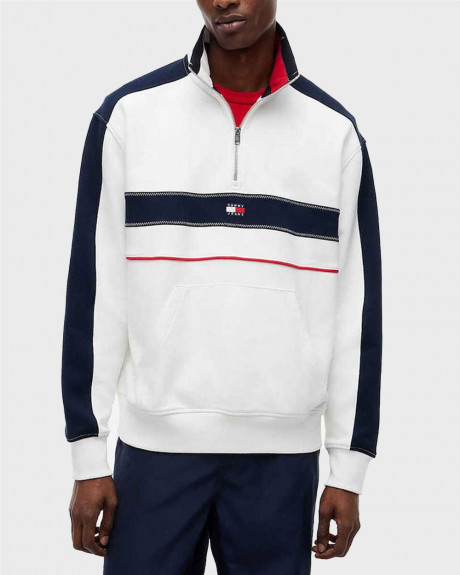 TOMMY JEANS CBLOCK HALF ZIP ΑΝΔΡΙΚΟ ΦΟΥΤΕΡ - DM0DM23244