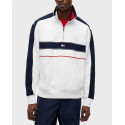 TOMMY JEANS CBLOCK HALF ZIP ΑΝΔΡΙΚΟ ΦΟΥΤΕΡ - DM0DM23244 - ΕΚΡΟΥ