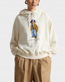 POLO RALPH LAUREN WOMEN'S HOODIE - 211Β17799001 - ECRU