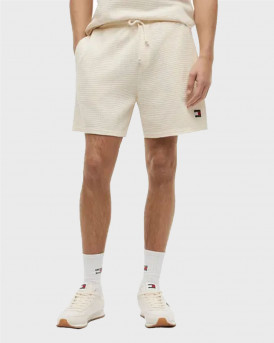TOMMY HILFIGER WASHED WAFFLE KNIT ΑΝΔΡΙΚΗ ΒΕΡΜΟΥΔΑ - DM0DM23157 - ΜΠΕΖ