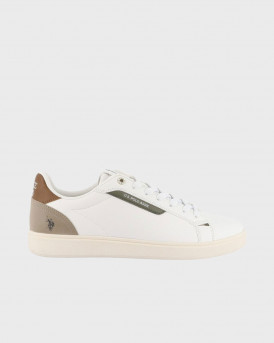 US POLO ASSN MEN'S SNEAKERS - FABBRY003 - WHITE