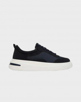 GUESS ELBA ΑΝΔΡΙΚΑ ΔΕΡΜΑΤΙΝΑ SNEAKERS - FMJBNOELE12 - ΜΠΛΕ