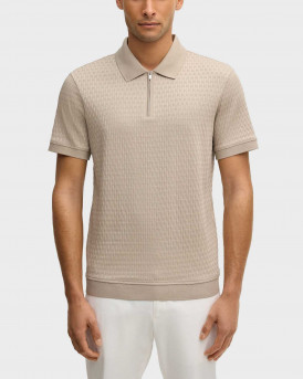 JOOP FRANCISCOJOSE MEN'S HALF-ZIP POLO SHIRT - 10100406 - BEIGE