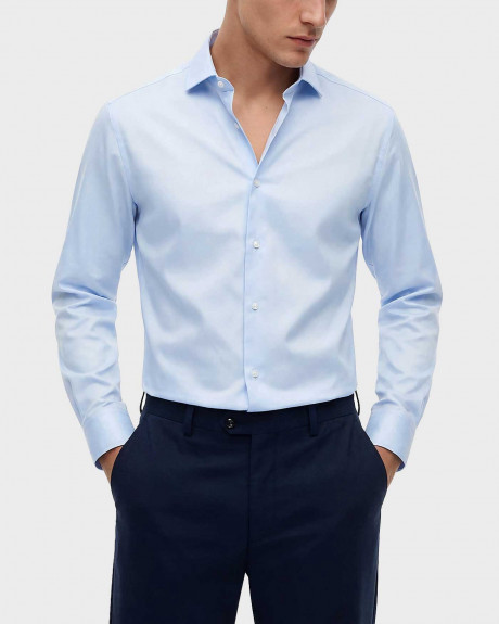 TOMMY HILFIGER SMART CASUAL TH FLEX ΑΝΔΡΙΚΟ ΠΟΥΚΑΜΙΣΟ - ΜW0MW42779