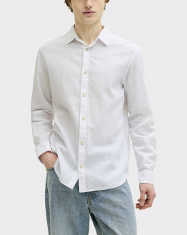 JACK & JONES ΑΝΔΡΙΚΟ ΠΟΥΚΑΜΙΣΟ - 12289174 - ΑΣΠΡΟ