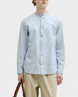 JACK & JONES BLEND BAND ΑΝΔΡΙΚΟ ΛΙΝΟ ΠΟΥΚΑΜΙΣΟ - 12289184 - ΓΑΛΑΖΙΟ