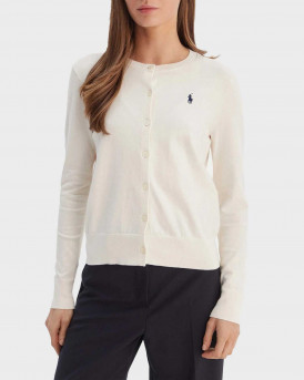 POLO RALPH LAUREN WOMEN'S KNIT CARDIGAN - 211971871003 - WHITE