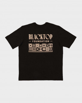 BLACKTOP FOUNDATION MASTIC VILLAGE MEN'S T-SHIRT - MASTIC VILLAGE - BLACK