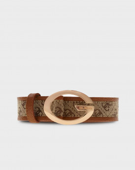 GUESS CAMDEN WOMEN'S BELT - BW9467P633 - BEIGE - BEIGE