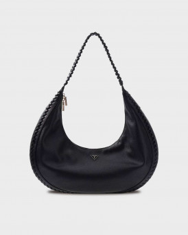 GUESS HOBO PETRA WOMEN'S SHOULDER BAG - HWBG975002 - BLACK