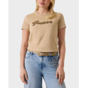 GUESS WOMEN'S T-SHIRT WITH BEADS - W6YI29K4348 - BLACK