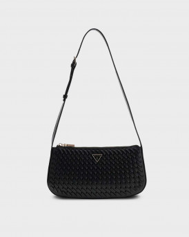 GUESS KORA WOMEN'S SHOULDER BAG - HWWG974817 - BLACK - BLACK