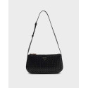 GUESS KORA WOMEN'S SHOULDER BAG - HWWG974817 - BLACK - BLACK