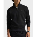 POLO RALPH LAUREN ΑΝΔΡΙΚΟ HALF ZIP-UP ΠΟΥΛΟΒΕΡ - 710P06234001 - ΜΑΥΡΟ