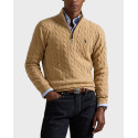 POLO RALPH LAUREN ΑΝΔΡΙΚΟ ΠΟΥΛΟΒΕΡ HALF-ZIP - 710876766006 - ΜΠΕΖ