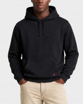 POLO RALPH LAUREN ΑΝΔΡΙΚΟ ΦΟΥΤΕΡ ΦΛΙΣ ΜΕ ΚΟΥΚΟΥΛΑ - 714Β36290001 - ΜΑΥΡΟ