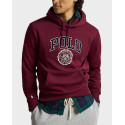 POLO RALPH LAUREN ΑΝΔΡΙΚΟ ΦΟΥΤΕΡ ΜΕ ΚΟΥΚΟΥΛΑ ΚΑΙ ΣΤΑΜΠΑ - 710Β26149005 - ΜΠΟΡΝΤΩ
