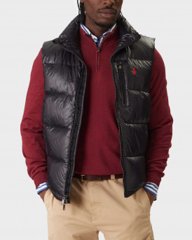POLO RALPH LAUREN ΑΝΔΡΙΚΟ PUFFER ΜΠΟΥΦΑΝ ΓΙΛΕΚΟ - 710P06138001 - ΜΑΥΡΟ
