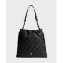 TOMMY HILFIGER FEMININE TOTE WOMEN'S SHOULDER BAG - AW0AW18719 - BLACK