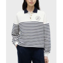 TOMMY HILFIGER ΓΥΝΑΙΚΕΙΟ ΠΟΛΟ ΦΟΥΤΕΡ ΜΕ ΧΡΥΣΑ ΚΟΥΜΠΙΑ - WW0WW50036 - ΑΣΠΡΟ