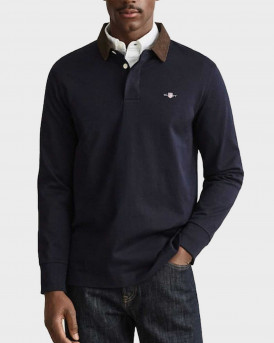 GANT ΑΝΔΡΙΚΗ ΜΑΚΡΥΜΑΝΙΚΗ ΠΟΛΟ ΜΠΛΟΥΖΑ - 3G2065120 - ΜΠΛΕ