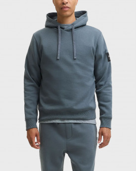 JACK & JONES JJCLEVELAND MEN'S HOODIE - 12298441 - BLUE