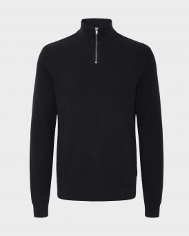 BLEND BHBADAL ΑΝΔΡΙΚΟ HALF ZIP-UP ΠΟΥΛΌΒΕΡ - 20720827 - ΜΑΥΡΟ