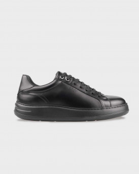 BOSS SHOES ΑΝΔΡΙΚΑ ΔΕΡΜΑΤΙΝΑ SNEAKERS - Ε8125 - ΜΑΥΡΟ