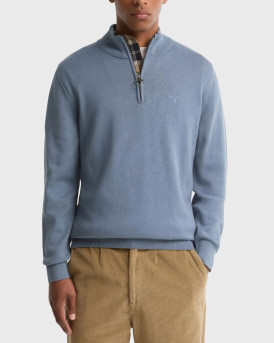 BARBOUR JUMPER ΑΝΔΡΙΚΟ HALF-ZIP ΠΟΥΛΟΒΕΡ - MΚΝ1074 - ΣΙΕΛ