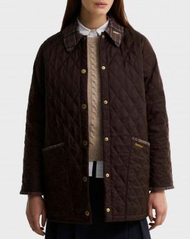 BARBOUR ICONS COLLAR MODERN LIDDESDALE ΓΥΝΑΙΚΕΙΟ ΚΑΠΙΤΟΝΕ ΜΠΟΥΦΑΝ - LQU1936 - ΜΠΟΡΝΤΩ