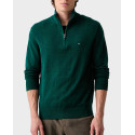 TOMMY HILFIGER ΑΝΔΡΙΚΟ ΠΛΕΚΤΟ HALF ZIP-UP ΠΟΥΛΟΒΕΡ - MW0ΜW28049 - ΕΚΡΟΥ