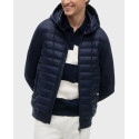 TOMMY HILFIGER MIXED TEXTURE ΑΝΔΡΙΚΟ ΜΠΟΥΦΑΝ ΜΕ ΚΟΥΚΟΥΛΑ - MW0MW44942 - ΜΠΛΕ