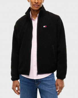 TOMMY JEANS TEDDY BADGE  ΑΝΔΡΙΚΗ ZAKETA - DM0DM22345 - ΜΑΥΡΟ