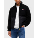 TOMMY JEANS MIX TEDDY ESSENTIAL MEN'S JACKET - DM0DM23227 - ECRU