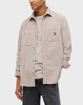 TOMMY JEANS CORDUROY ΑΝΔΡΙΚΟ ΠΟΥΚΑΜΙΣΟ - DM0DM023705 - ΜΠΕΖ