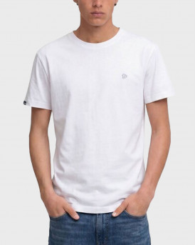 SUPERDRY D1 OVIN ESSENTIAL SDCO MEN'S SHORT SLEEVE T-SHIRT - M1012473A - WHITE
