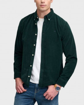SUPERDRY D0 STUD CORDUROY ΑΝΔΡΙΚΟ ΜΑΚΡΥΜΑΝΙΚΟ ΚΟΤΛΕ ΠΟΥΚΑΜΙΣΟ - M4011044A - ΠΡΑΣΙΝΟ