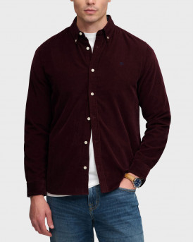 SUPERDRY D0 STUD CORDUROY ΑΝΔΡΙΚΟ ΜΑΚΡΥΜΑΝΙΚΟ ΚΟΤΛΕ ΠΟΥΚΑΜΙΣΟ - M4011044A - ΜΠΟΡΝΤΩ