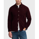 SUPERDRY D0 STUD CORDUROY ΑΝΔΡΙΚΟ ΜΑΚΡΥΜΑΝΙΚΟ ΚΟΤΛΕ ΠΟΥΚΑΜΙΣΟ - M4011044A - ΜΠΛΕ