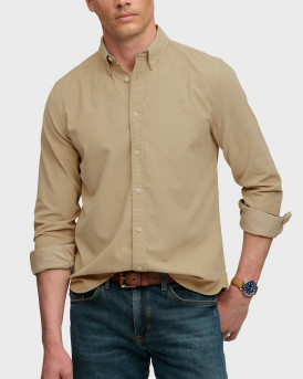SUPERDRY D0 STUD CORDUROY ΑΝΔΡΙΚΟ ΜΑΚΡΥΜΑΝΙΚΟ ΚΟΤΛΕ ΠΟΥΚΑΜΙΣΟ - M4011044A - ΜΠΕΖ