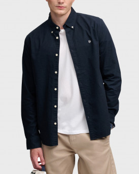 SUPERDRY PREPPY OXFORD ΑΝΔΡΙΚΟ ΜΑΚΡΥΜΑΝΙΚΟ ΠΟΥΚΑΜΙΣΟ - Μ4011247A - ΜΠΛΕ