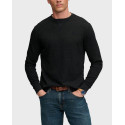 SUPERDRY PROCLUB SLUB WAFFLE MEN'S KNITWEAR - M6010973A - BLACK