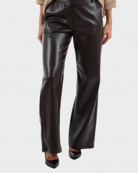 EMME BY MARELLA EMMARGENTO ΓΥΝΑΙΚΕΙΟ FAUX LEATHER ΠΑΝΤΕΛΟΝΙ - 26257860322 - ΜΑΥΡΟ