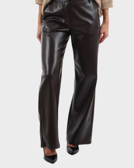 EMME BY MARELLA EMMARGENTO ΓΥΝΑΙΚΕΙΟ FAUX LEATHER ΠΑΝΤΕΛΟΝΙ - 26257860322
