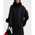 EMME BY MARELLA EMMAMICI WOMEN'S FUR CAPE - 26257360122 - BLACK