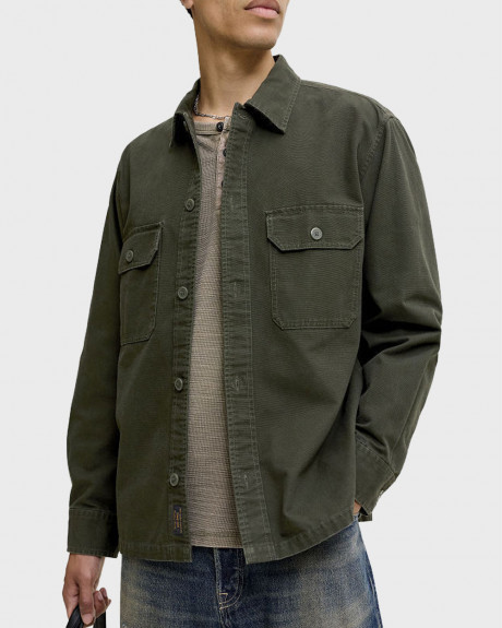 JACK & JONES JJECOLTON MEN'S LONG SLEEVE OVERSHIRT - 12298629