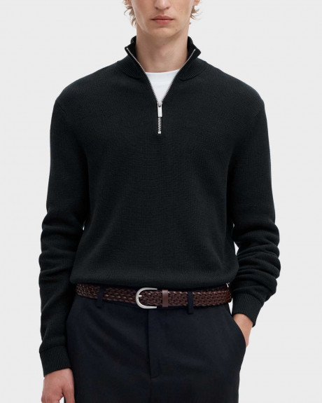 SELECTED ΑΝΔΡΙΚΟ HALF ZIP-UP ΠΟΥΛΟΒΕΡ - 16092601