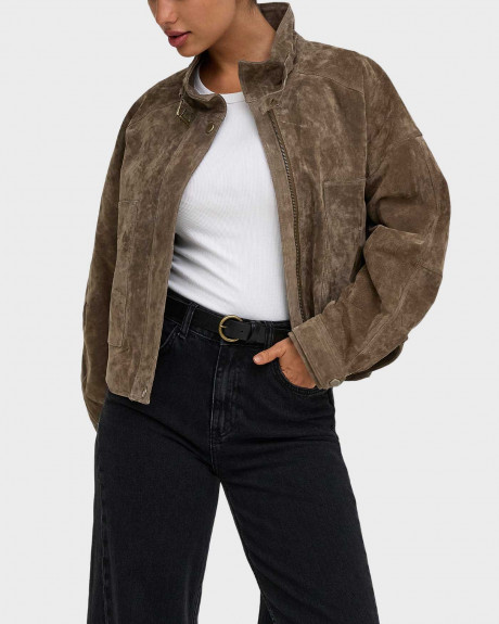 ONLY ISLA WOMEN'S SUEDE JACKET - 15385863
