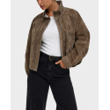 ONLY ISLA WOMEN'S SUEDE JACKET - 15385863 - BROWN