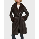 ONLY ONLMARLEE WOMEN'S FAUX LEATHER JACKET - 15376747 - BROWN